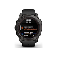 Garmin Garmin fēnix 7X Pro Sapphire Solar Edition - fiberförstärkta polymerer - Ja smart klocka med band - svart - 32 GB - karb...