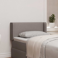 vidaXL Sänggavel Öra Taupe 40,5 x 40,5 x 4 cm tyg