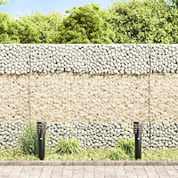 vidaXL Trädgårdsstenar Guld 12 cm Glas