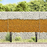 vidaXL Trädgårdsstenar Brun 12 cm Glas