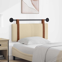 vidaXL Hängande Huvudgavel Enfärgad Kräm 100 x 40 cm Konstruerat trä