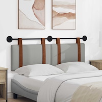 vidaXL Hängande Huvudgavel Moln Grå 140 x 40 cm Konstruerat trä