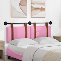 vidaXL Hängande Huvudgavel Enfärgad Rosa 140 x 40 cm Konstruerat trä