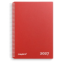 Mayland-Burde Mayland 17218010, 398 ark, Indbundet, Rød, Spiral indbinding...