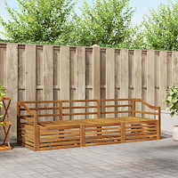 vidaXL Utomhussoffset 3 pcs Naturfärg Massivt Akaciaträ