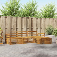 vidaXL Utomhussoffset 4 pcs Naturfärg