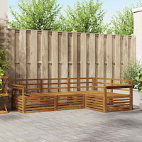 vidaXL Utomhussoffset 4 pcs Naturfärg