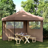 vidaXL Partytält Brun 292 x 292 x 315 cm Oxford Tyg