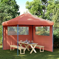 vidaXL Partytält Terracotta 292 x 292 x 315 cm Oxford Tyg