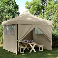 vidaXL Partytält Taupe 292 x 292 x 315 cm Oxford Tyg