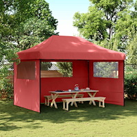 vidaXL Partytält Vinröd 279 x 410 x 315 cm Oxford Tyg