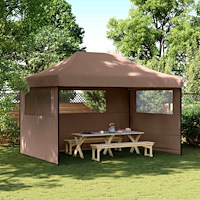 vidaXL Partytält Brun 279 x 410 x 315 cm Oxford Tyg