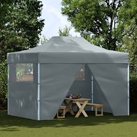 vidaXL Partytält Antracit 280 x 410 x 315 cm Oxford Tyg