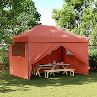 vidaXL Partytält Terracotta 279 x 410 x 315 cm Oxford Tyg