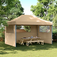 vidaXL Partytält Beige 292 x 440 x 315 cm Oxford Tyg