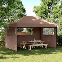 vidaXL Partytält Brun 292 x 440 x 315 cm Oxford Tyg