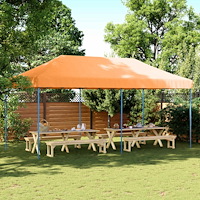 vidaXL Partytält Orange 292 x 580 x 315 cm Oxford Tyg