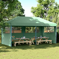 vidaXL Partytält Grön 292 x 580 x 315 cm Oxford Tyg