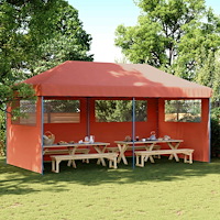 vidaXL Partytält Terracotta 292 x 580 x 315 cm Oxford Tyg