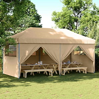 vidaXL Partytält Beige 292 x 580 x 315 cm Oxford Tyg