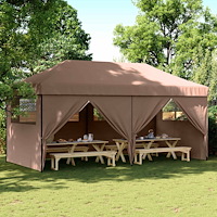 vidaXL Partytält Brun 292 x 580 x 315 cm Oxford Tyg