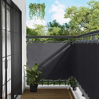 vidaXL Balkong Skärm Antracit 110 x 400 cm Oxford Tyg