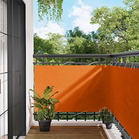 vidaXL Balkong Skärm Orange 100 x 400 cm Oxford Tyg