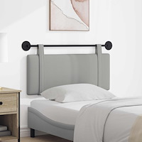 vidaXL Hängande Huvudgavel Väggmonterad Moln Grå 110 x 55 x 5 cm tyg