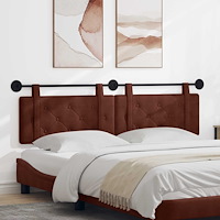 vidaXL Hängande Huvudgavel Skinande Brun 170 x 55 x 5 cm Antik PU