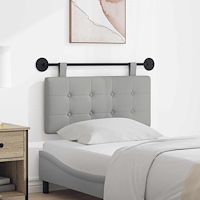 vidaXL Hängande Huvudgavel Väggmonterad Moln Grå 100 x 55 x 5 cm tyg