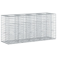 vidaXL Gabion upphöjd säng Silver 170 x 50 x 80 cm Galvaniserat Stål