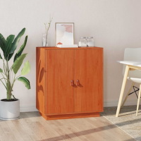 vidaXL Sideboard VaxBrun 65,5 x 40 x 75 cm Massivt furu