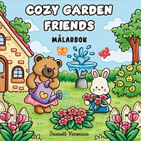 Bonnier Målarbok : Cozy Gardening Friends