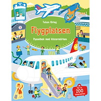 Tukan Förlag Flygplatsen - Pysselbok med klistermärken