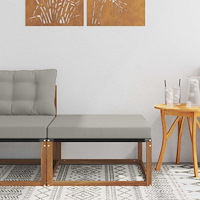 vidaXL Utomhuspall Massivt Akaciaträ Naturfärg