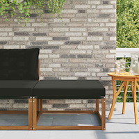 vidaXL Utomhuspall Massivt Akaciaträ Naturfärg