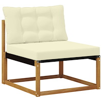 vidaXL Utomhus Mellansoffa Massivt Akaciaträ Naturfärg