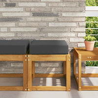 vidaXL Utomhus sitskudde Antracit 40 x 40 x 8 cm 100% Polyester