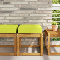 vidaXL Utomhus sitskudde Grön 40 x 40 x 8 cm 100% Polyester