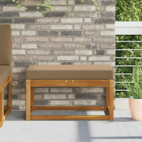 vidaXL Utomhus sitskudde Taupe 80 x 40 x 8 cm 100% Polyester