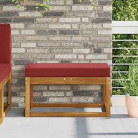 vidaXL Utomhus sitskudde Vinröd 80 x 40 x 8 cm 100% Polyester