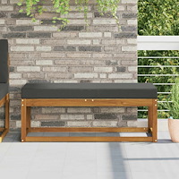 vidaXL Utomhus sitskudde Antracit 115 x 40 x 8 cm 100% Polyester