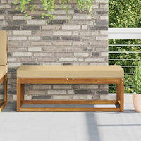 vidaXL Utomhus sitskudde Beige 115 x 40 x 8 cm 100% Polyester