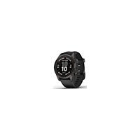 Garmin Garmin Fenix 7S Pro Solar Edition - carbon gray DLC titanium - sportklocka med band - svart - 32 GB
