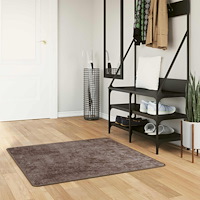 vidaXL Mattlöpare MARSA Grå 100 x 100 cm Polyester och PVC