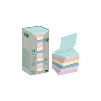 3M Sticky notes, Post-it Z-Notes Recycling, assorteret, pakke m...