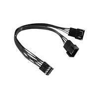 Inter-Tech Elektronik Handels Inter-Tech - strömdelare för fläkt - 4-stifts PWM till 4-stifts PWM - 15 cm