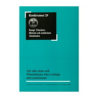 Göran Hermerén Att tala utan ord. Människans icke-verbala uttrycksformer : Föredrag vid symposium i Vitterhetsakademien 25-26 oktober 1...