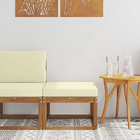 vidaXL Utomhuspall Massivt Akaciaträ Naturfärg