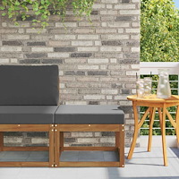 vidaXL Utomhuspall Massivt Akaciaträ Naturfärg